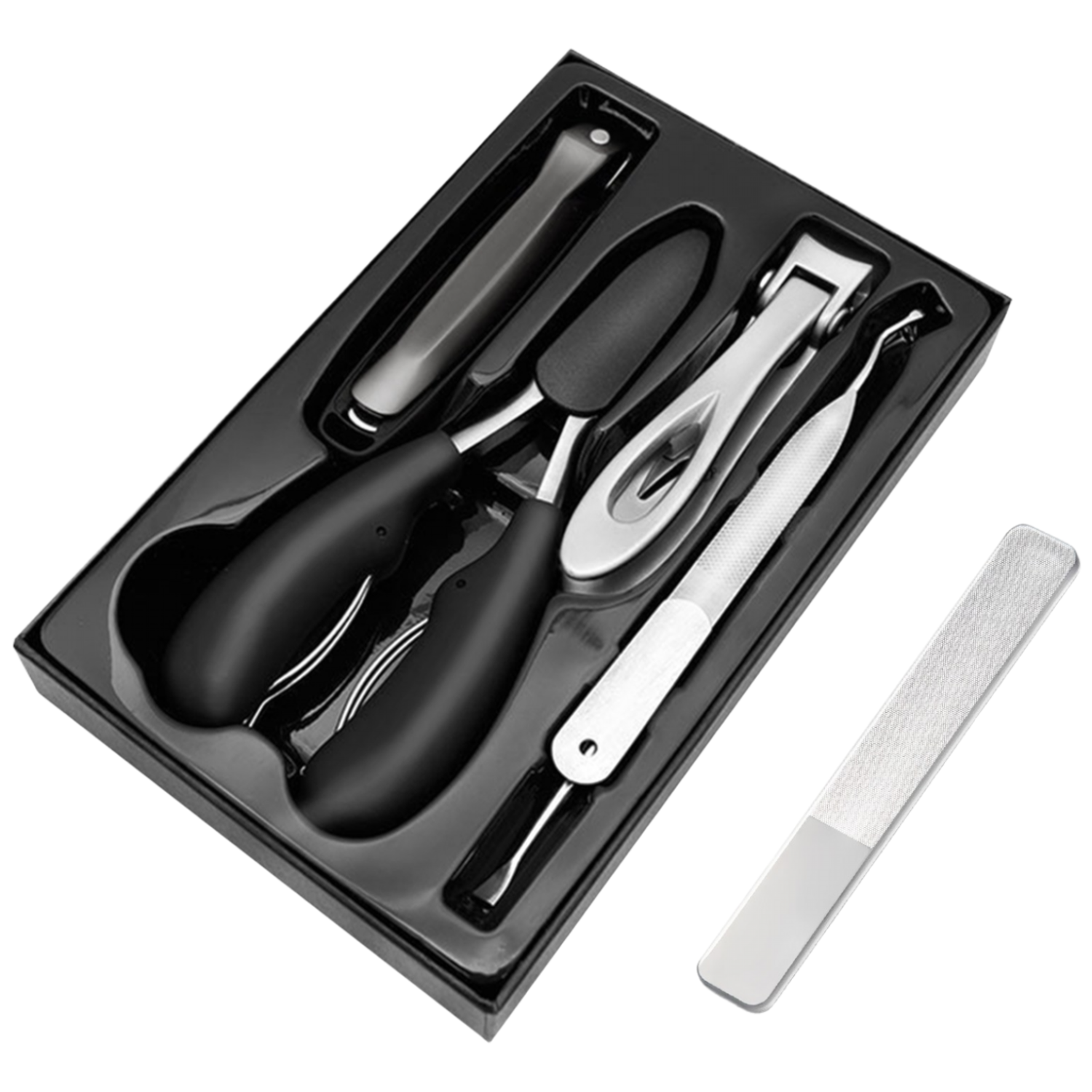 Ryusei 튀지않는 손톱깎이네일 니퍼 전문용 두꺼운 내성발톱깍기 깔끔하게 잘리는 고급형 발톱깎이 미친 절삭력 손톱깎이 세트, 혼합색상 1세트 R002, 1개, 실버 38,900원