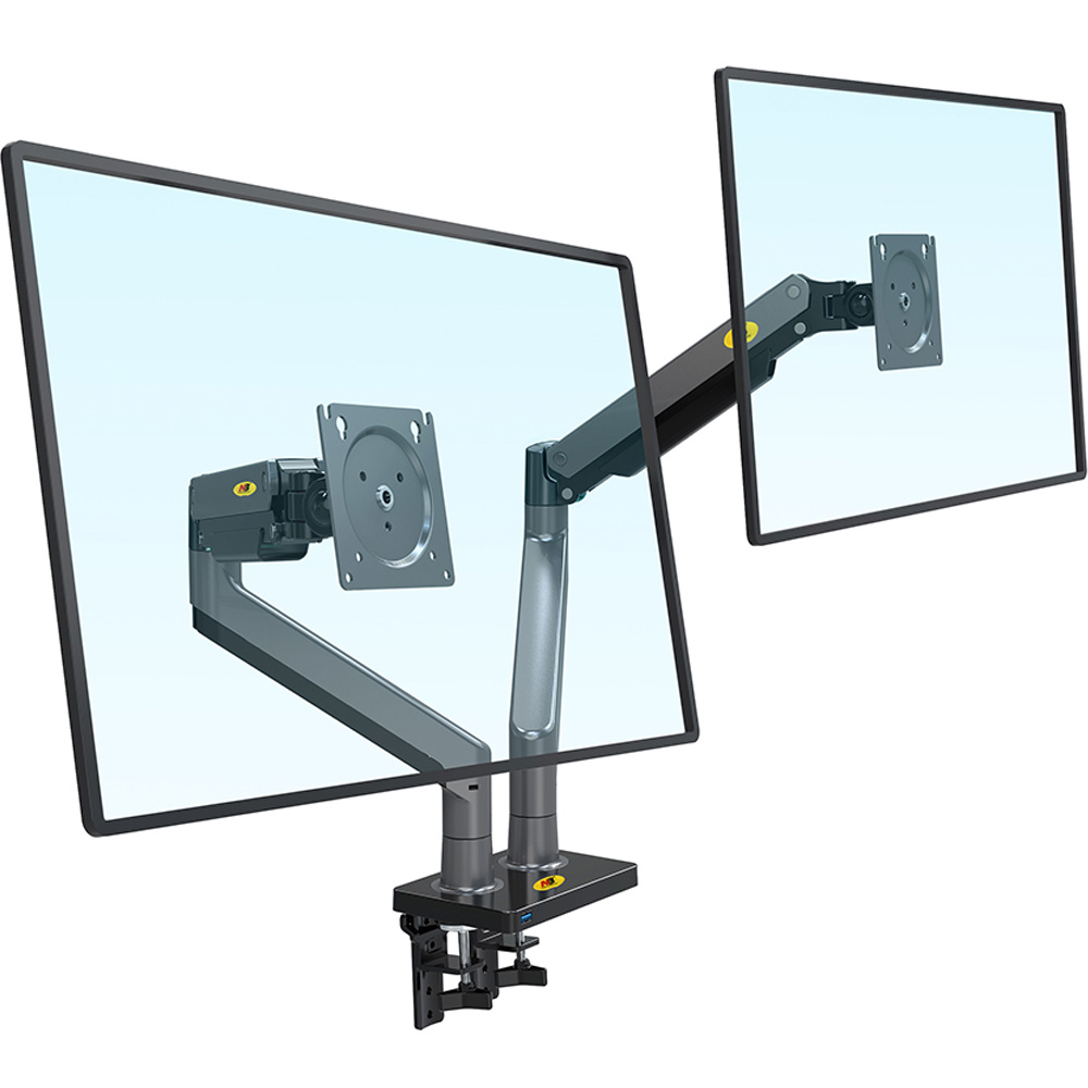 노스바유 고중량 듀얼 모니터암 거치대 NB G35, 매트차콜, 1개 61,420원