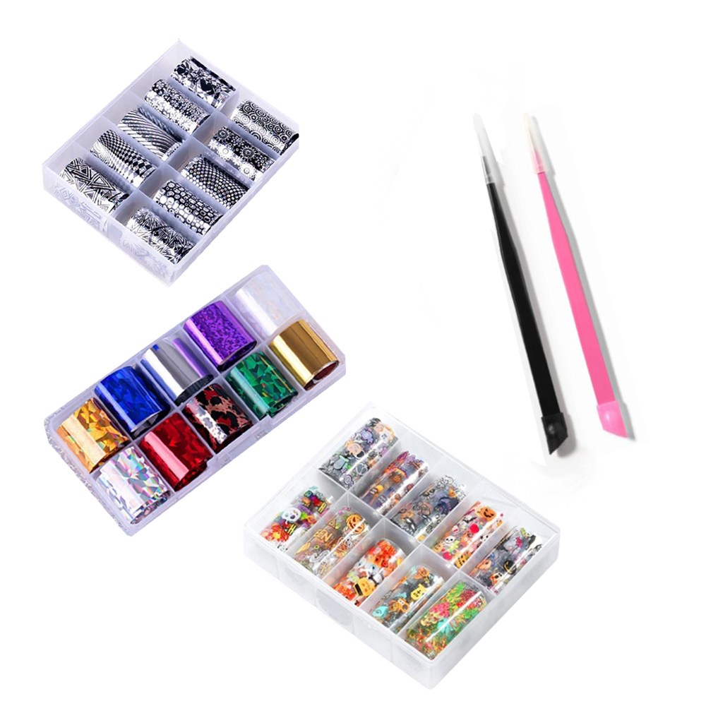 바이베스트 네일아트 매직 메탈 필름 10p 세트 20종 꾹꾹이 핀셋 8,990원