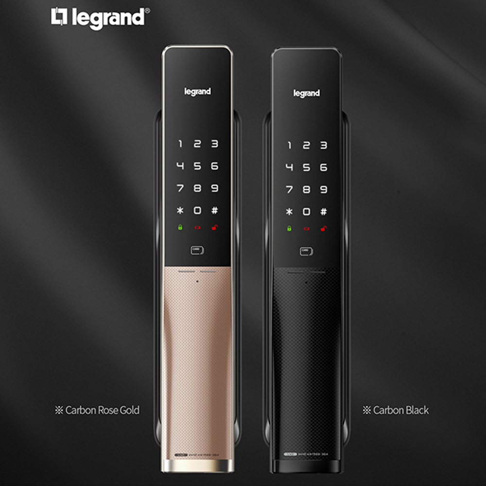 [전국설치] 르그랑 L40 로즈골드 푸시풀 도어록 카드키4개+번호키 블루투스 와이파이(옵션) [안으로 열리는 문 설치가능] 0초바로잠금 푸시바잠금 푸쉬풀 현관문 디지털도어락, 방문설치, L40 로즈골드 362,000원