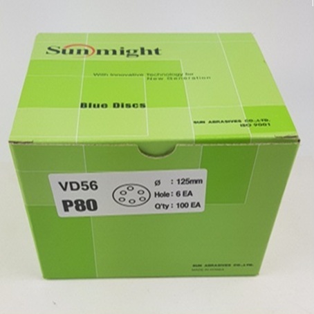 태양연마 종이 5인치 6홀(벨크로)/ 1박스(100장), 1개 23,200원