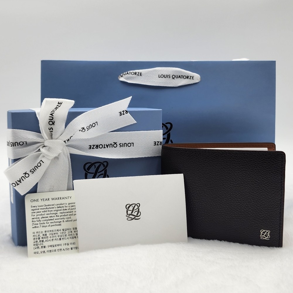 정식 AS가능[LQ by LOUIS QUATORZE]루이까또즈 남성 반지갑 브라운 / 선물포장 69,900원