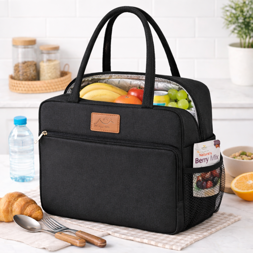 로에비스 대용량 단열라이너 보온 보냉백, 1개, 블랙 13,700원