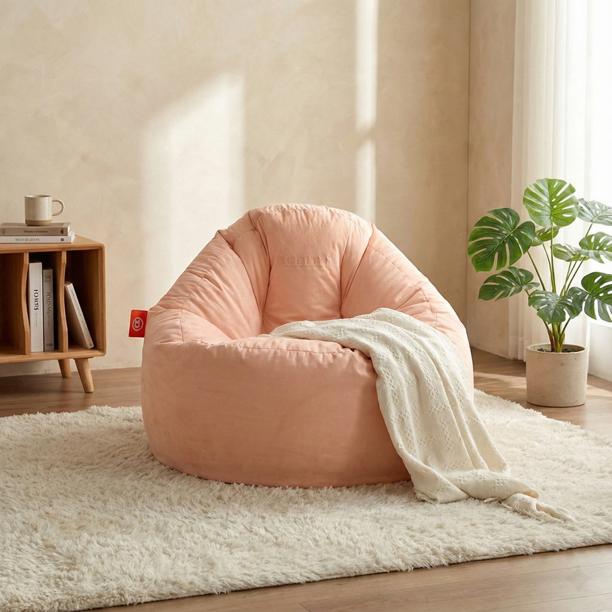 보니타 그란데 B987K 허그핏 말랑 스웨이드 빈백소파 93,100원