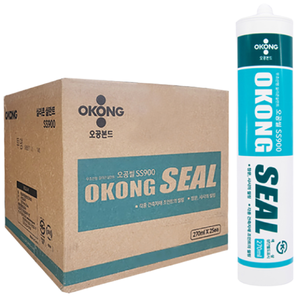 오공 실리콘 SS900 무초산형 창문 창틀 실리콘 실란트 흑색 48,100원
