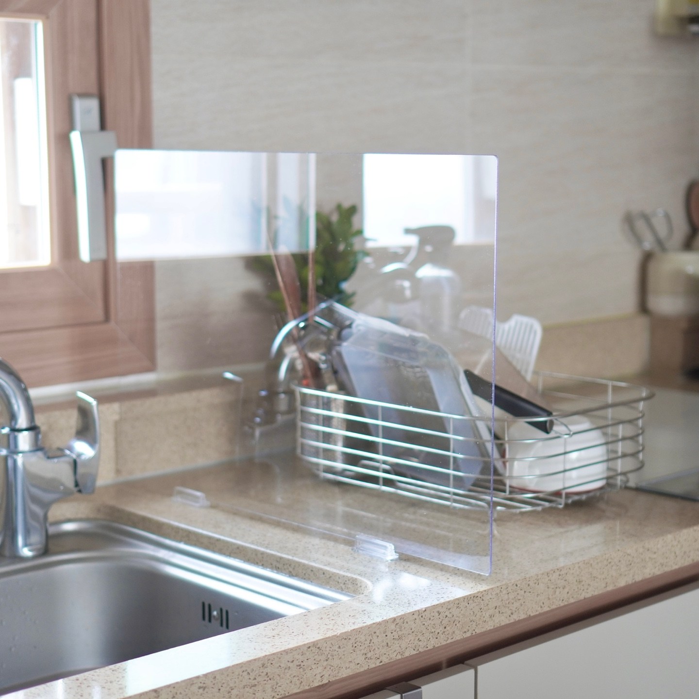 리앤홈 투명 인덕션가드 싱크대물막이 투명가림막 기름튐방지 물튐방지 국내제조, 1세트 17,000원
