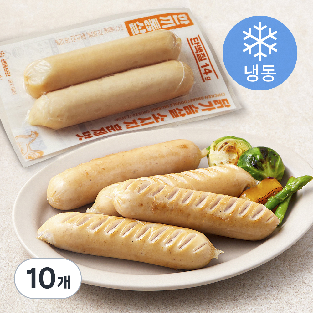 [로켓프레시] 한끼통살 닭가슴살 더블 소시지 훈제맛 (냉동) 14,900원
