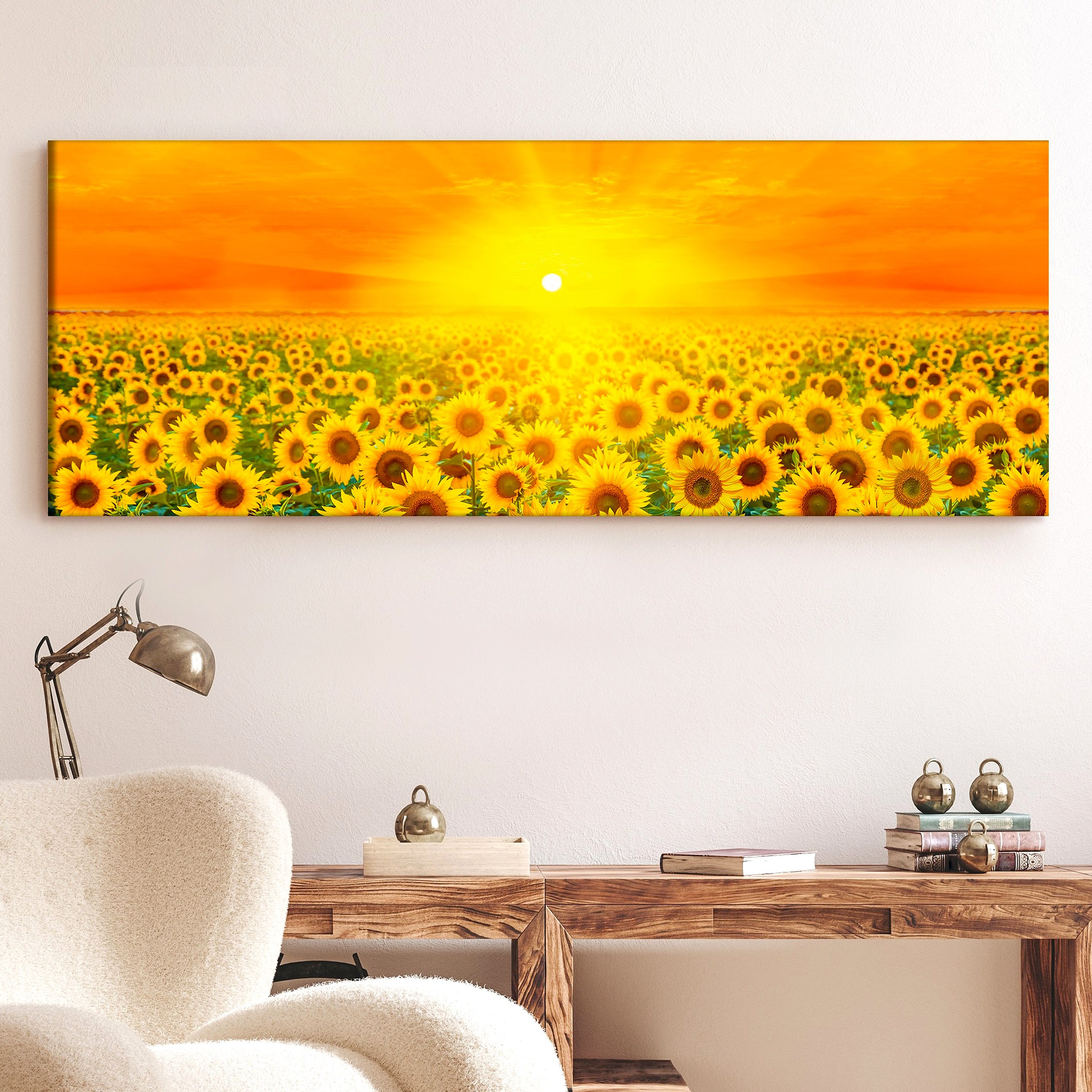 [인메이블] 대형 해바라기 액자 가화만사성 거실 풍수 인테리어 와이드 풍경 그림 117,000원