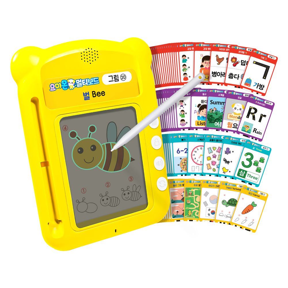 요미몬 멀티보드(완구/교구):듣고, 말하고, 읽고, 쓰고, 그리기를 한번에 올인원 유아학습기, 유비윈 49,800원