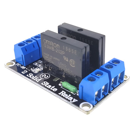 아두이노 LOW LEVEL TRIGGER SSR 무접점 릴레이 모듈, 2채널, 현재가 2,970원