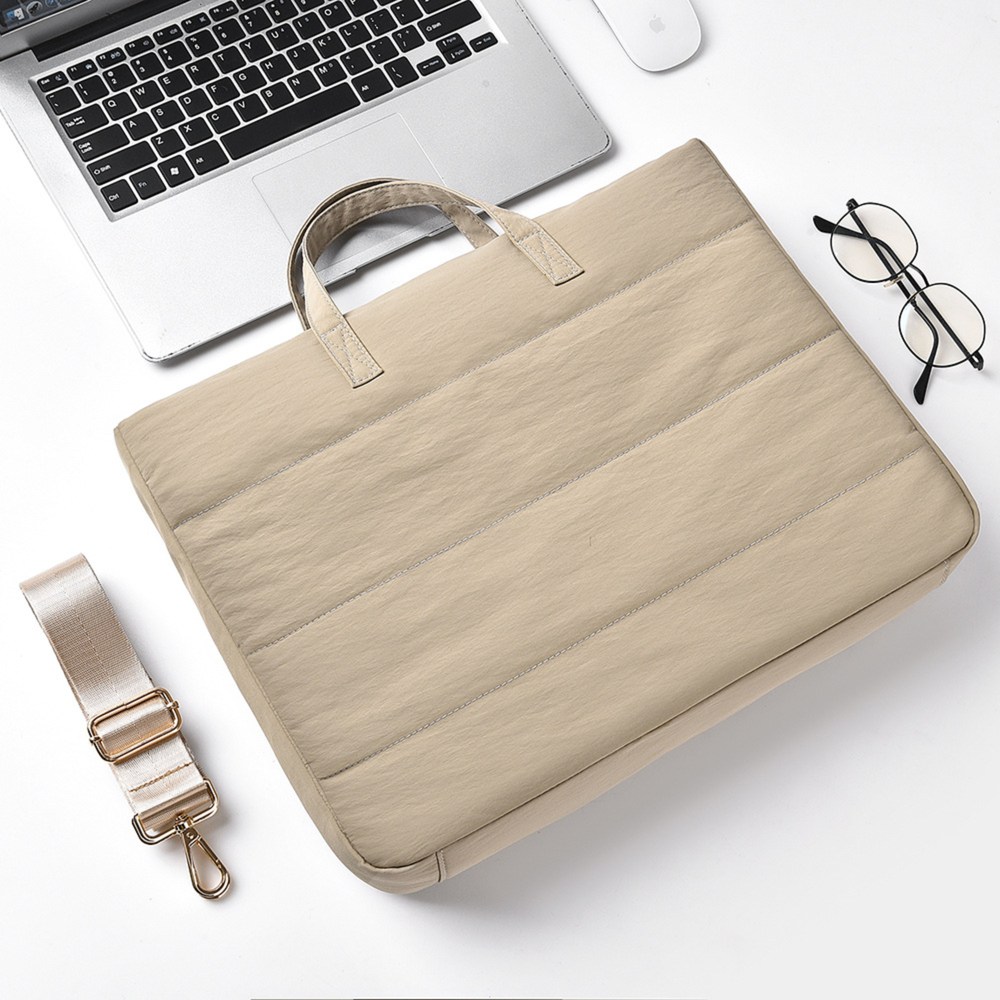 더반디 모던 쿠션 방수 노트북 가방 어깨끈 탈부착, 1개, 오트밀 베이지 35,000원