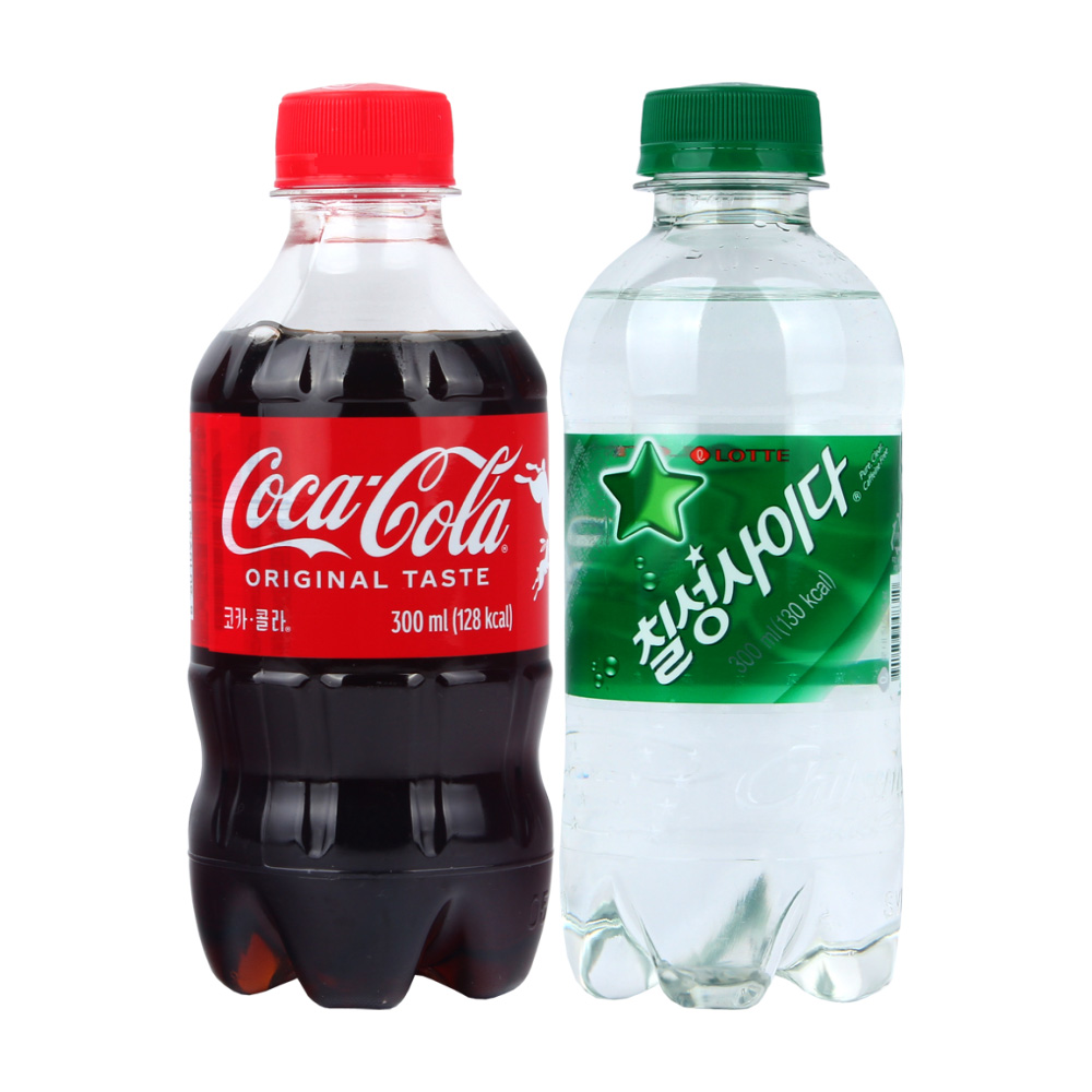코카콜라&칠성사이다 300ml X 각12개(총24개) 탄산음료 청량음료 미니펫 미니탄산 편의점 음료수 25,900원