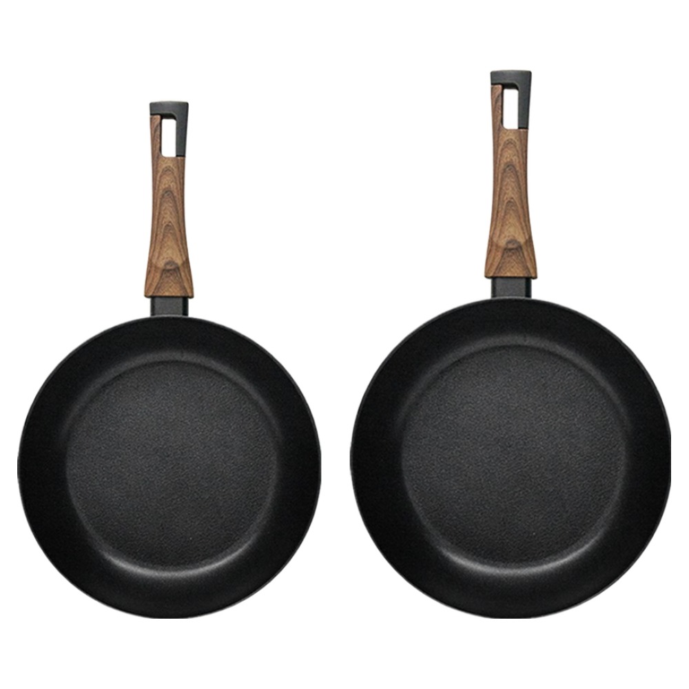 실바트 IH 인덕션 까리노 프라이팬 세트 2개, 블랙, 1세트, 프라이팬 26cm + 프라이팬 30cm, 현재가 59,900원