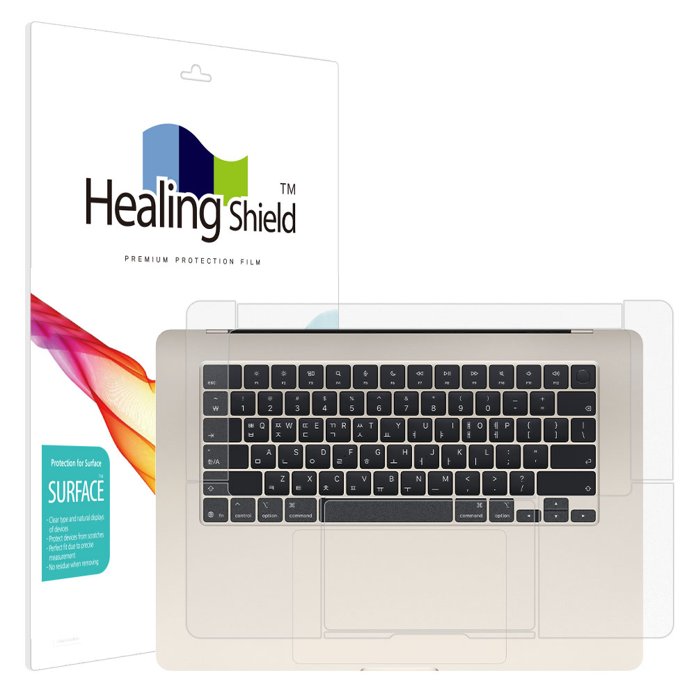 맥북에어15 M4 무광 팜레스트/터치패드 필름 2매, 1개 15,300원