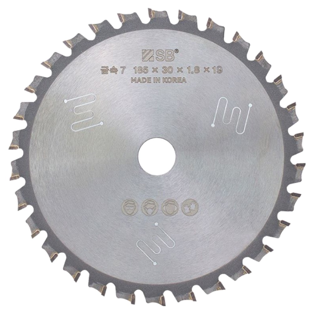 SB 금속 원형톱날 30날 GTH00002 185mm x 1.8mm x 19mm, 1개 43,500원