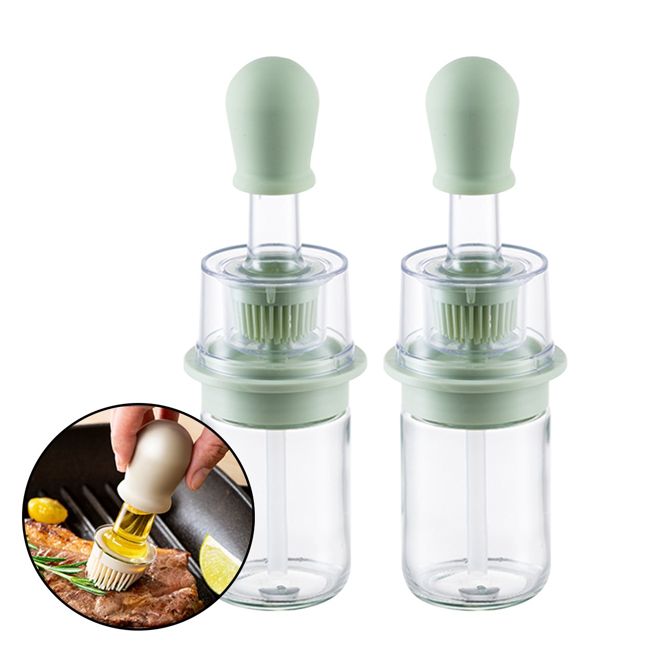 오일 브러시 오일 포트 일체 브러쉬오일병 식품 등급 실리콘 오일 브러쉬 주방 가정용 바베큐 고온 저항 오일 브러쉬 병 11,900원