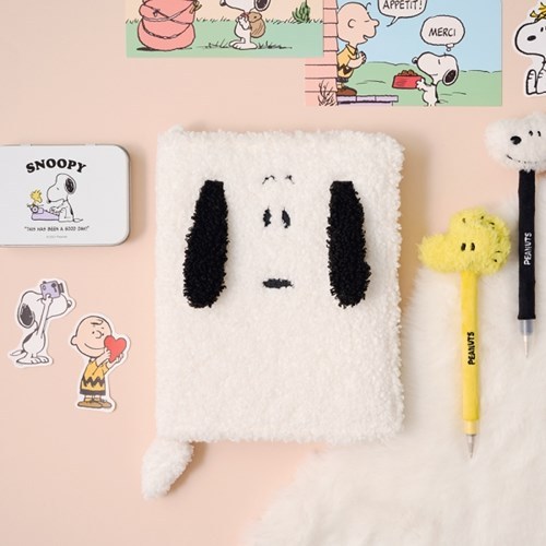 [텐바이텐] 스누피 뽀글이 다이어리 (다이어리+커버 세트), 1개, 스누피 25,500원