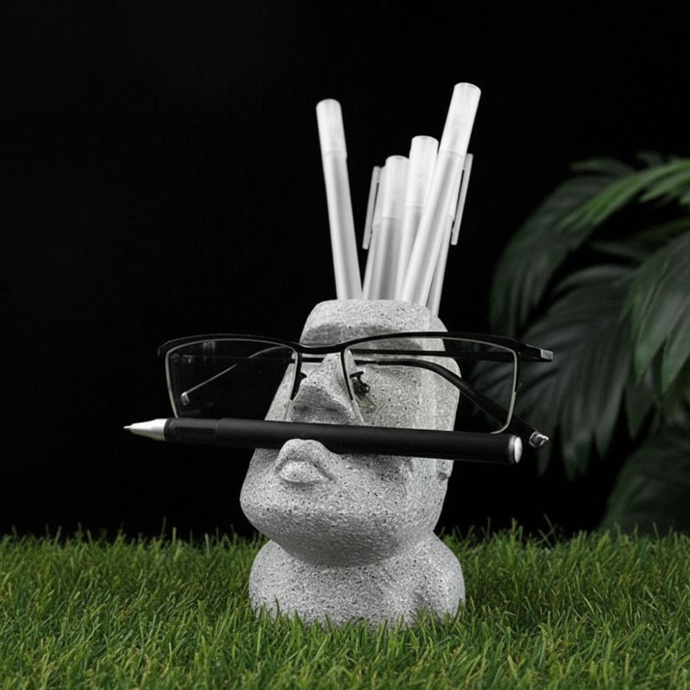 두임 모아이석상 안경거치대 펜꽂이 장식 소품, 모아이석상 소품, 1개 12,800원