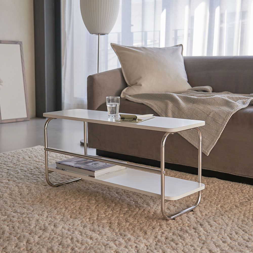 이노센트 샤인 미드센츄리 미니 2단 와이드 수납 선반 i104689, 화이트, 2단 42,900원