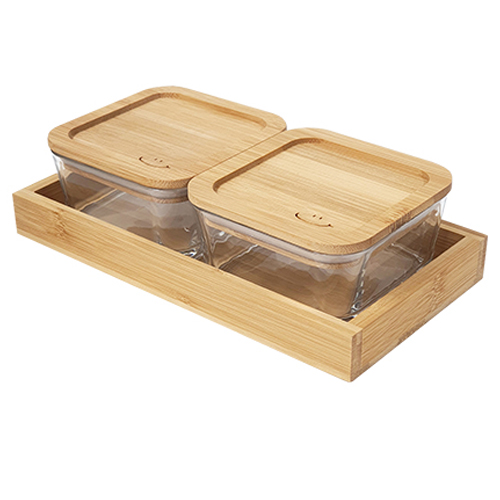 하울스홈 써니 스퀘어 유리 나눔, 1세트, 찬기 2p + 트레이 12,530원