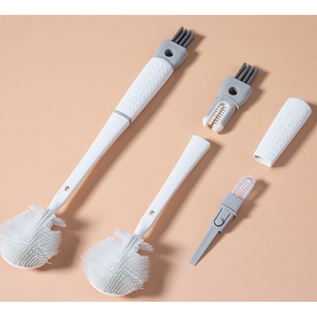 gamsungholic 5 in 1 다용도 병 세척솔 청소솔 텀블러 젖병 긴물병 믹서기 틈새 찌꺼기제거 열탕소독, 1개 8,380원