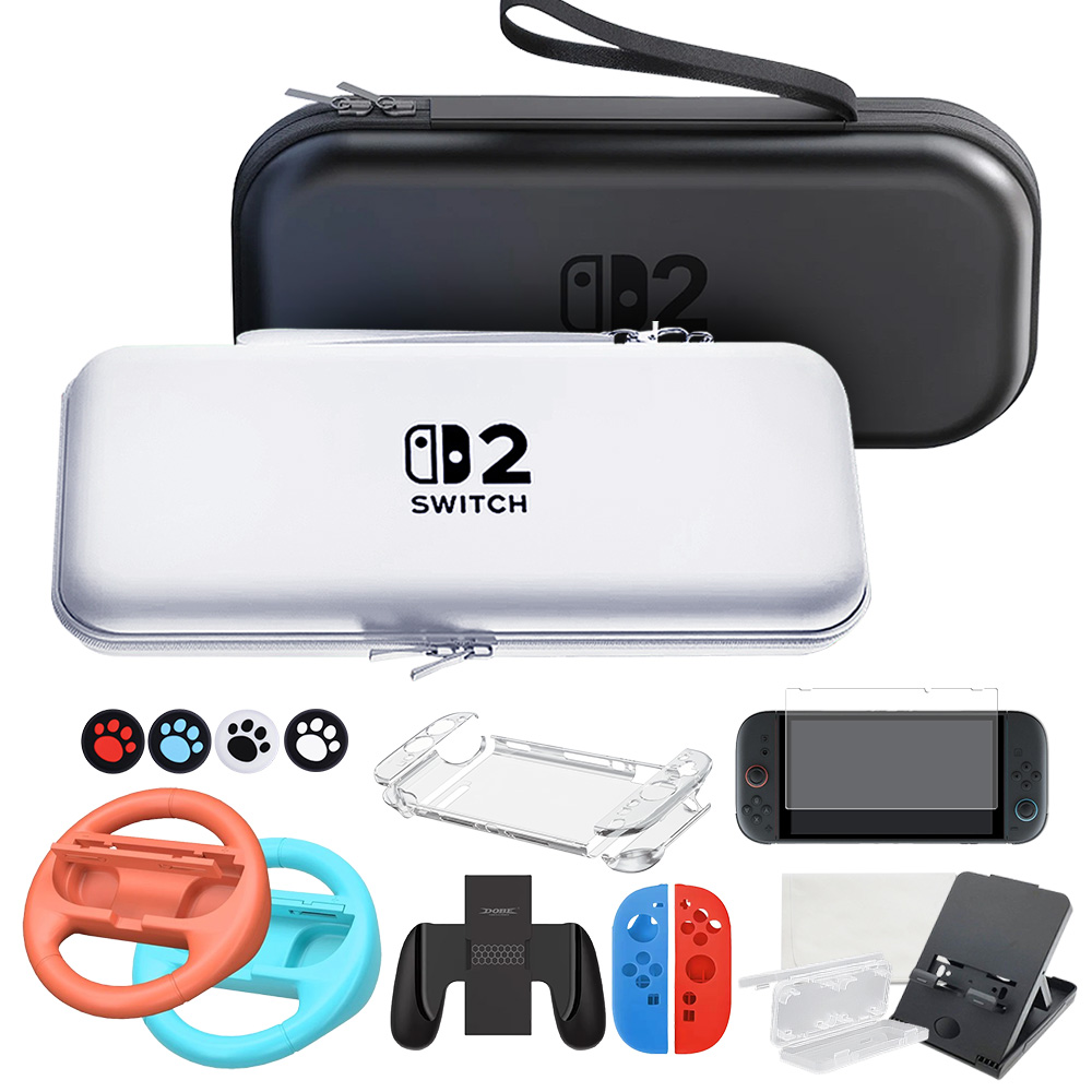 ED 닌텐도 스위치2 케이스 악세서리 세트 (화이트) 10종 풀패키지 파우치, 화이트, 1개 29,000원