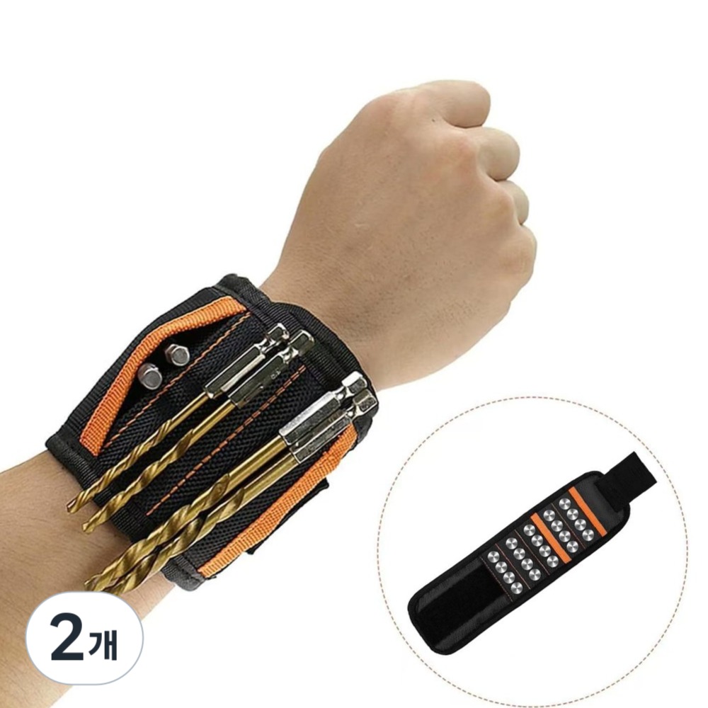 공구PXJ 강력한 맥파이 자석밴드 손목가드 손목밴드 보조 액세서리, 2개 26,990원