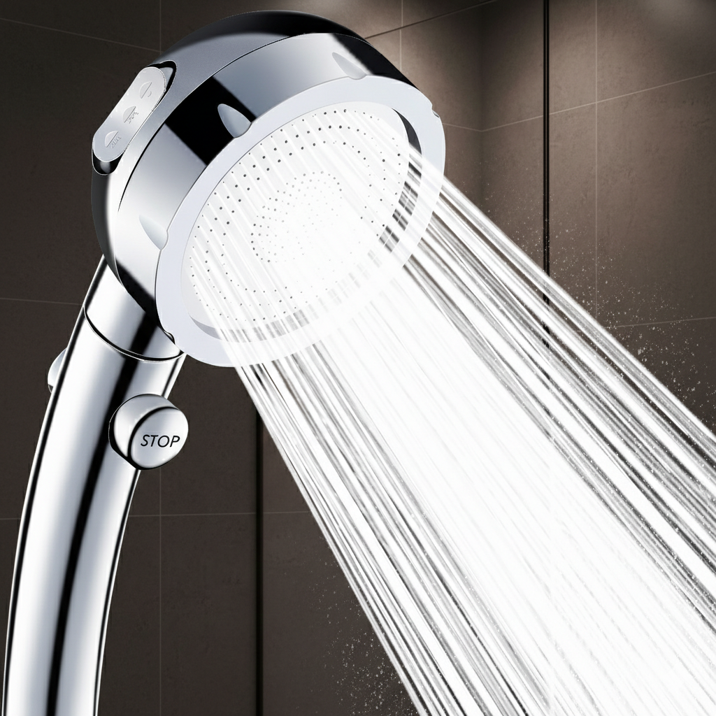 보넬티 온오프기능 3단분사조절 샤워기헤드, 실버, 1개 7,500원