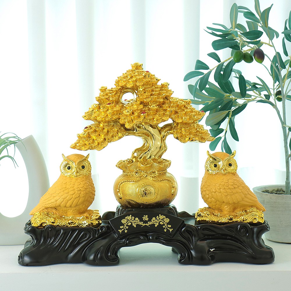 골드디자인 돈들어오는 골드도금 부엉이장식품 인테리어장식소품, 부엉이 129,000원