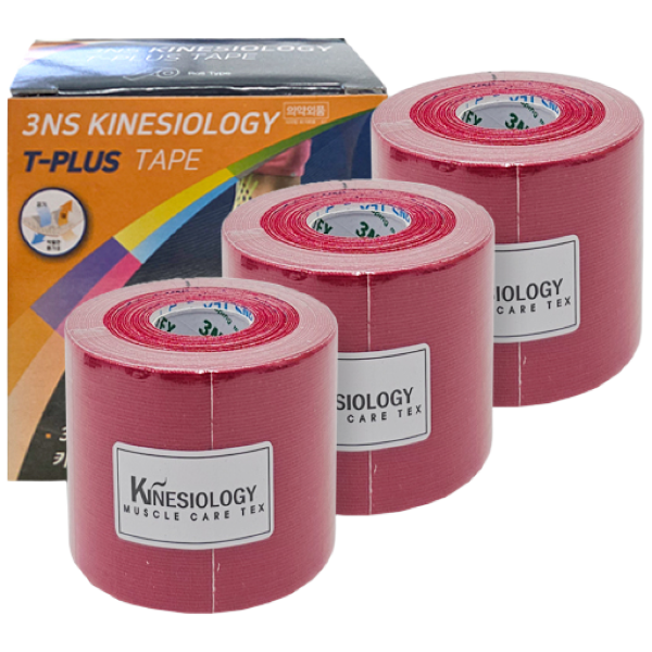 3NS키네시올로지테이프 3NS 키네시올로지테이프 9가지 색상 3롤, 핑크, 3개 9,000원