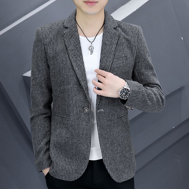 POMTOR 봄가을 정장 코트 남자 슬림핏 정장 재킷 코트 33,300원