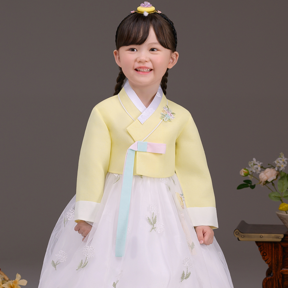 더예한복 여아용 노랑수국 한복 세트 60008 53,460원