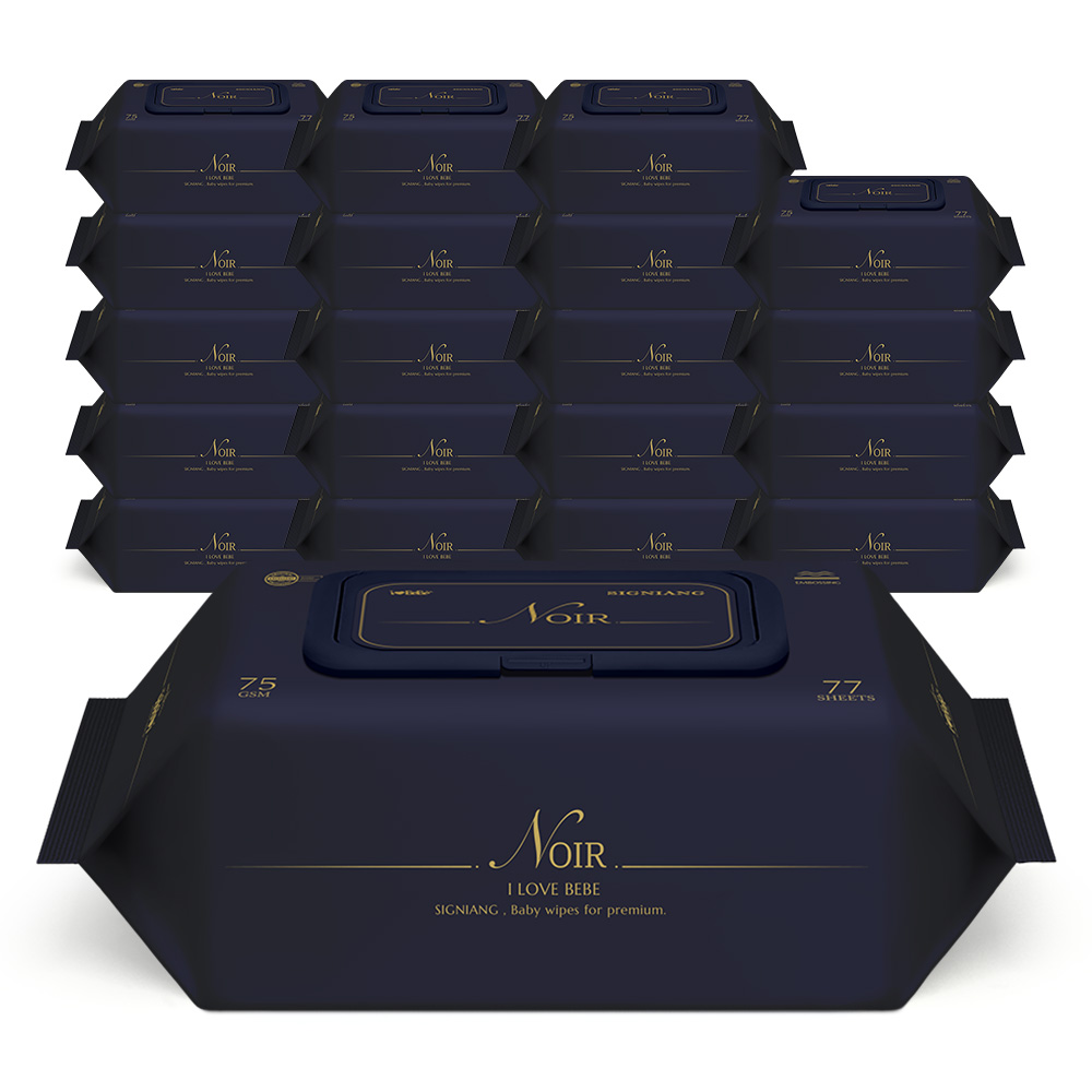 아이러브베베 시그니앙 75g 누아르 77매 20팩 캡형 엠보 아기물티슈 28,900원