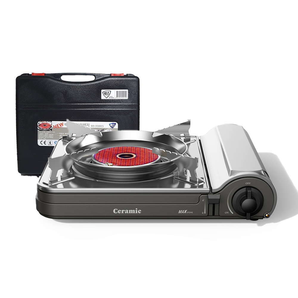 맥스 세라믹 가스버너 부르스타 휴대용 가스렌지MS-3500CS, 맥스 세라믹렌지 MS-3500CS, 1개 29,900원
