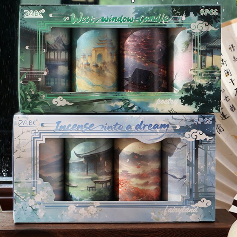 앨리스앤 빈티지 다꾸 풍경 마테 운몽산하 시리즈 8종, 1개, ABCD세트 (HR191) 13,000원