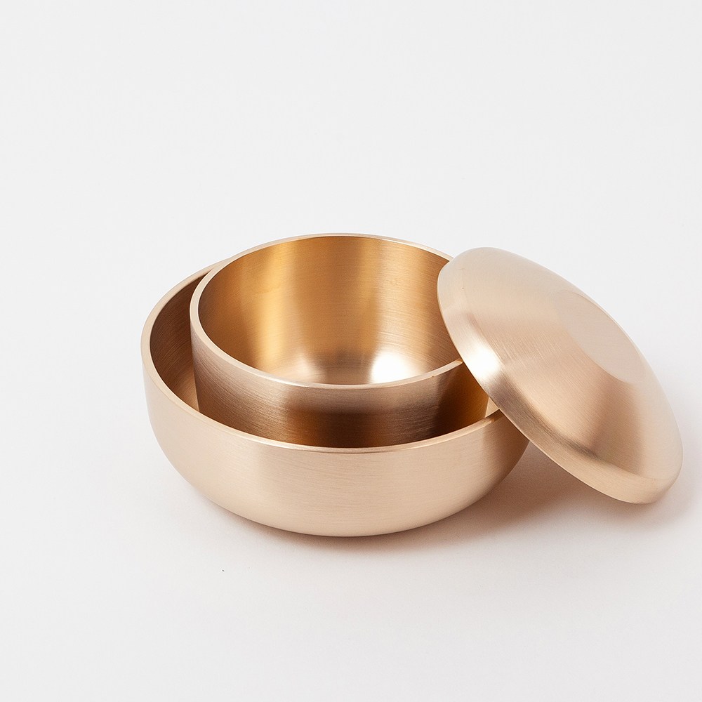 서촌유기 1인 반상기 방짜 유기 밥그릇세트 (공기+대접), 방짜유기-밥그릇+국그릇, 1개 88,000원