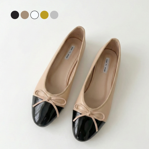 페조 여성 리본 플랫슈즈 배색 캡토 베이직 PZSL-KA-K5202 34,800원