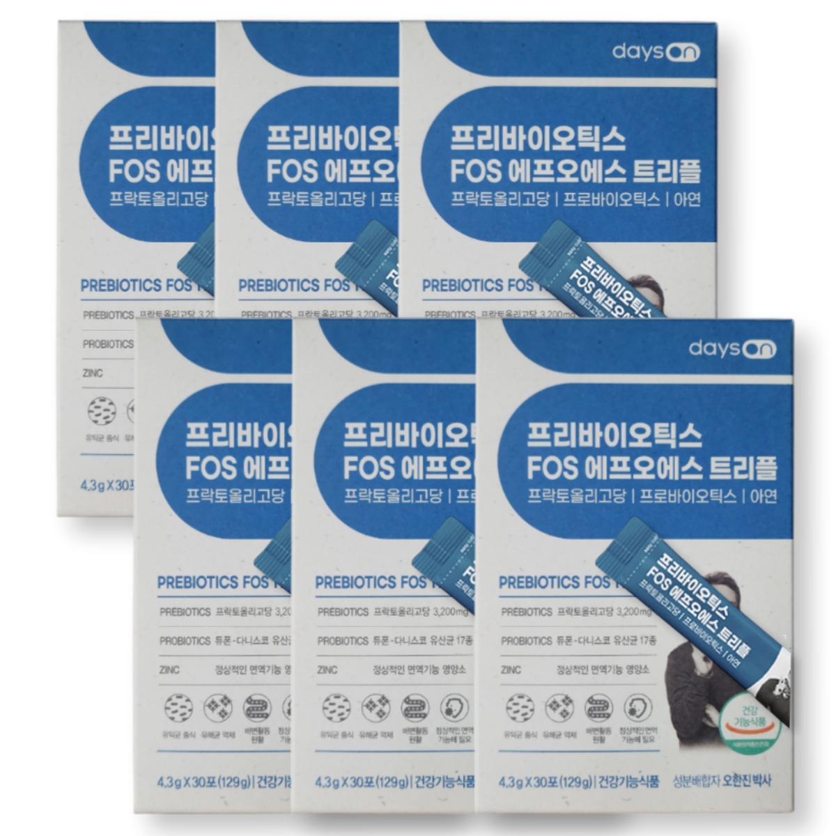 데이즈온 오한진 프리바이오틱스 FOS 에프오에스 트리플 4.3g x 30포 69,800원