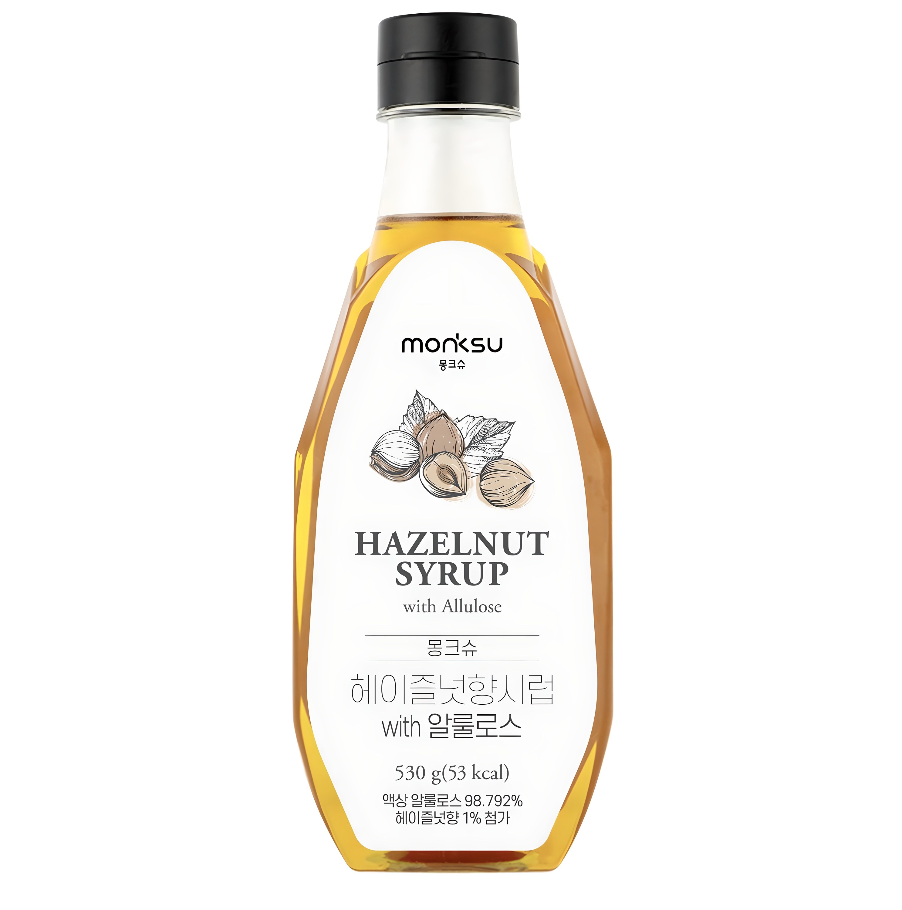몽크슈 헤이즐넛향 시럽 위드 알룰로스, 530g, 1개 8,900원