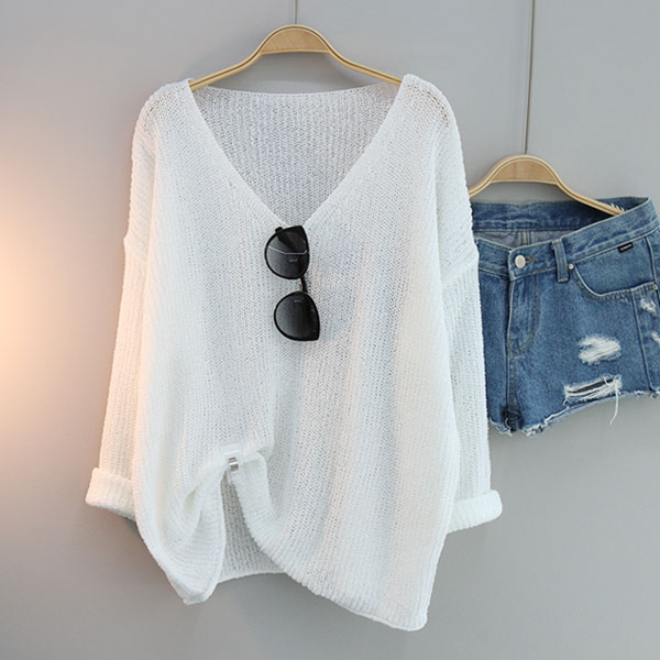 달콩 여리여리V넥루즈핏니트 빅사이즈 롱니트 긴팔니트 부드러운 21,690원