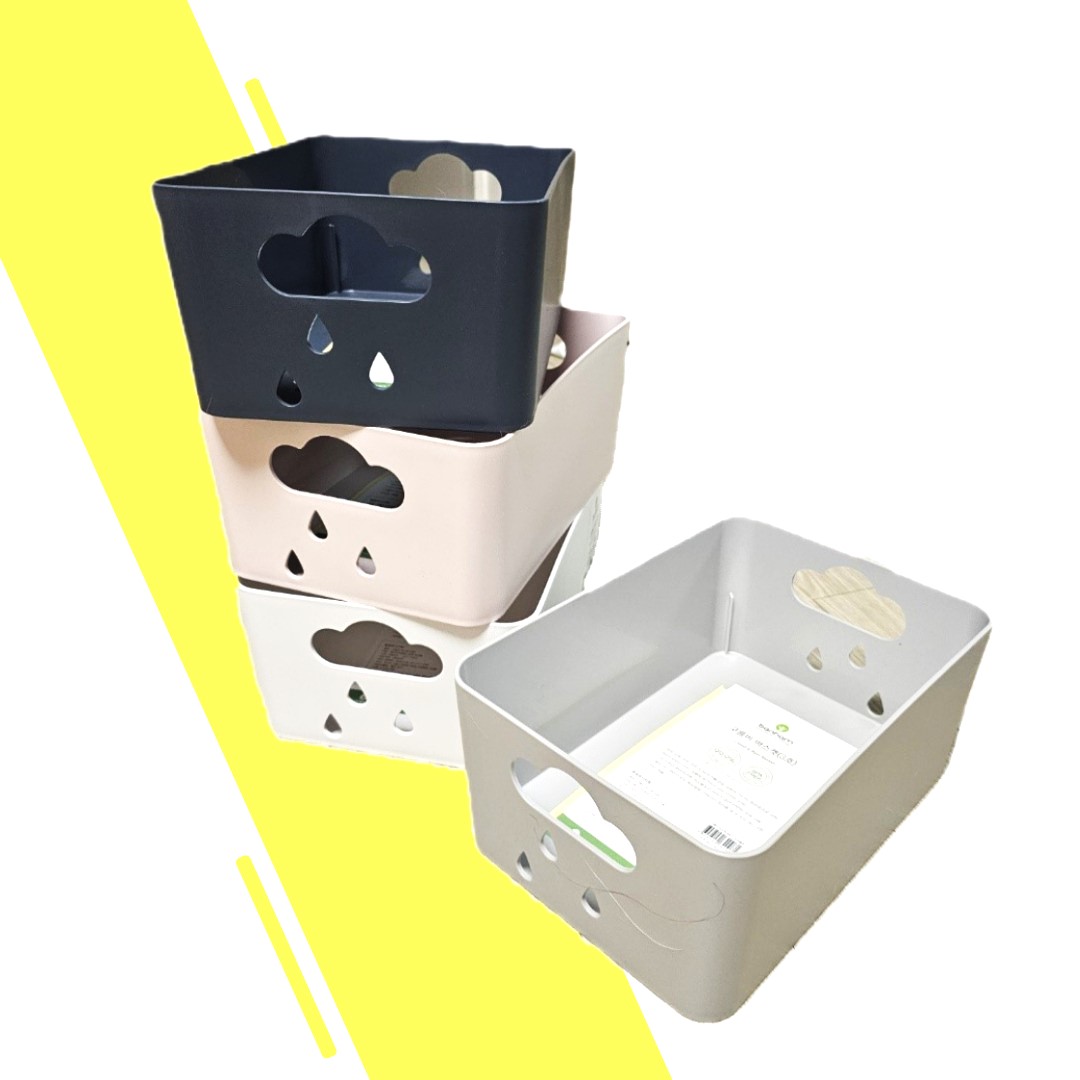 반함 구름비 바스켓 3호(260 x 180 x 110mm)사무실 욕실 주방 수납 바구니 7,400원