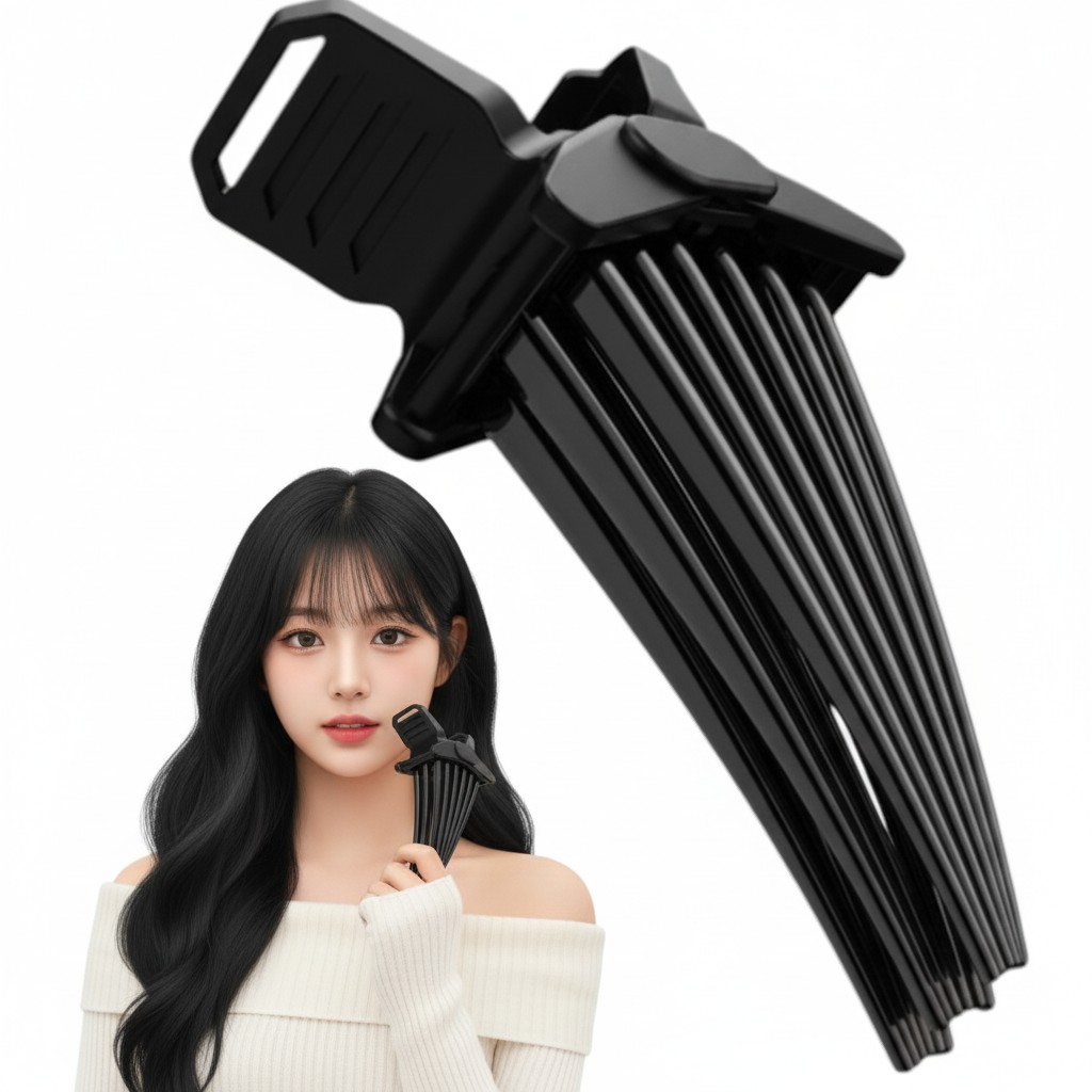 플럭스 뿌리볼륨 볼륨업 앞머리 고정 집게핀 대형, 1개, 블랙 12,800원