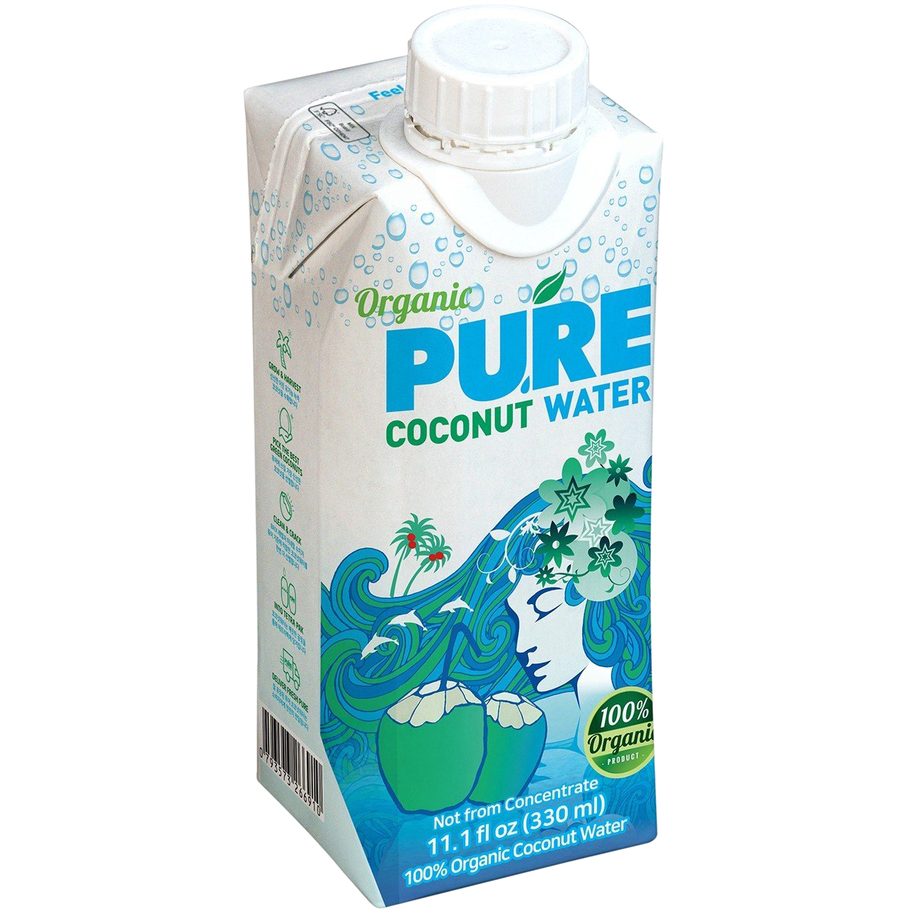 유기농 퓨어 코코넛 워터, 144개, 330ml 392,160원