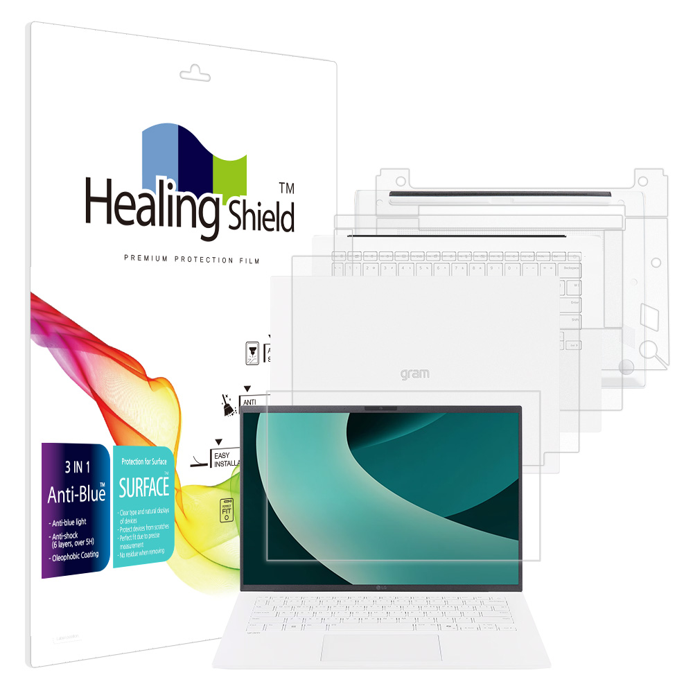 힐링쉴드 LG 그램 2025 14Z90T 14ZD90T 블루라이트차단 액정보호필름1매 외부3종, 1개 58,320원