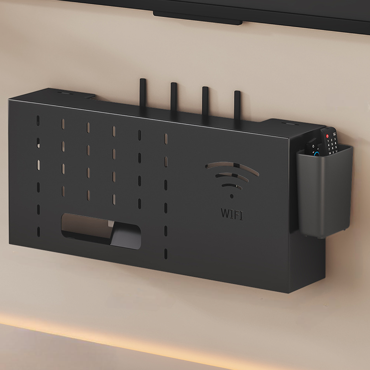 솔브릭 무타공 벽콘센트가리개 멀티탭 셋톱박스 정리함 23,900원