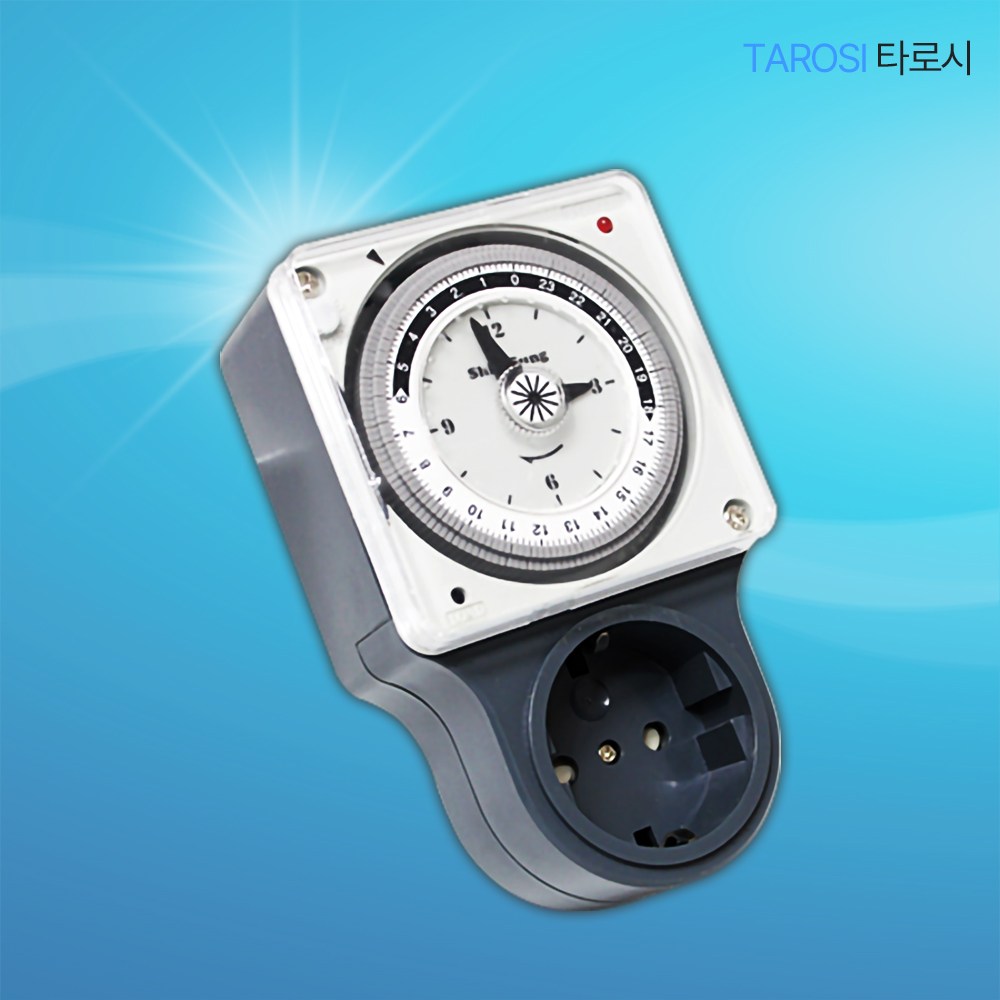 타로시 신성계전 타이머 콘센트 16-RC 1핀당 10분 충전식 21,500원