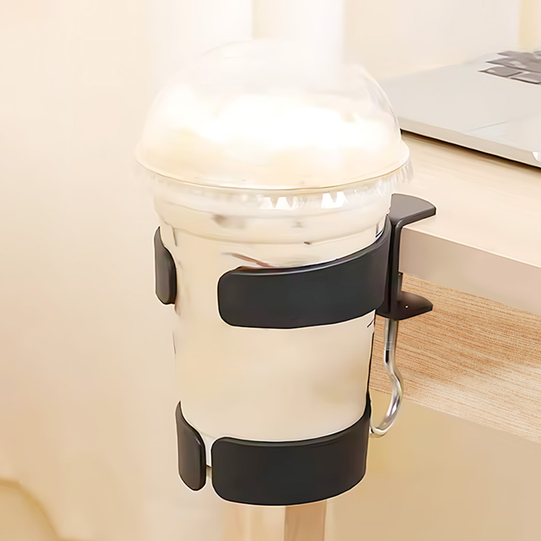 집똑똑이 무타공 2 in 1 책상 컵홀더 가방걸이, 1개, 블랙 9,800원