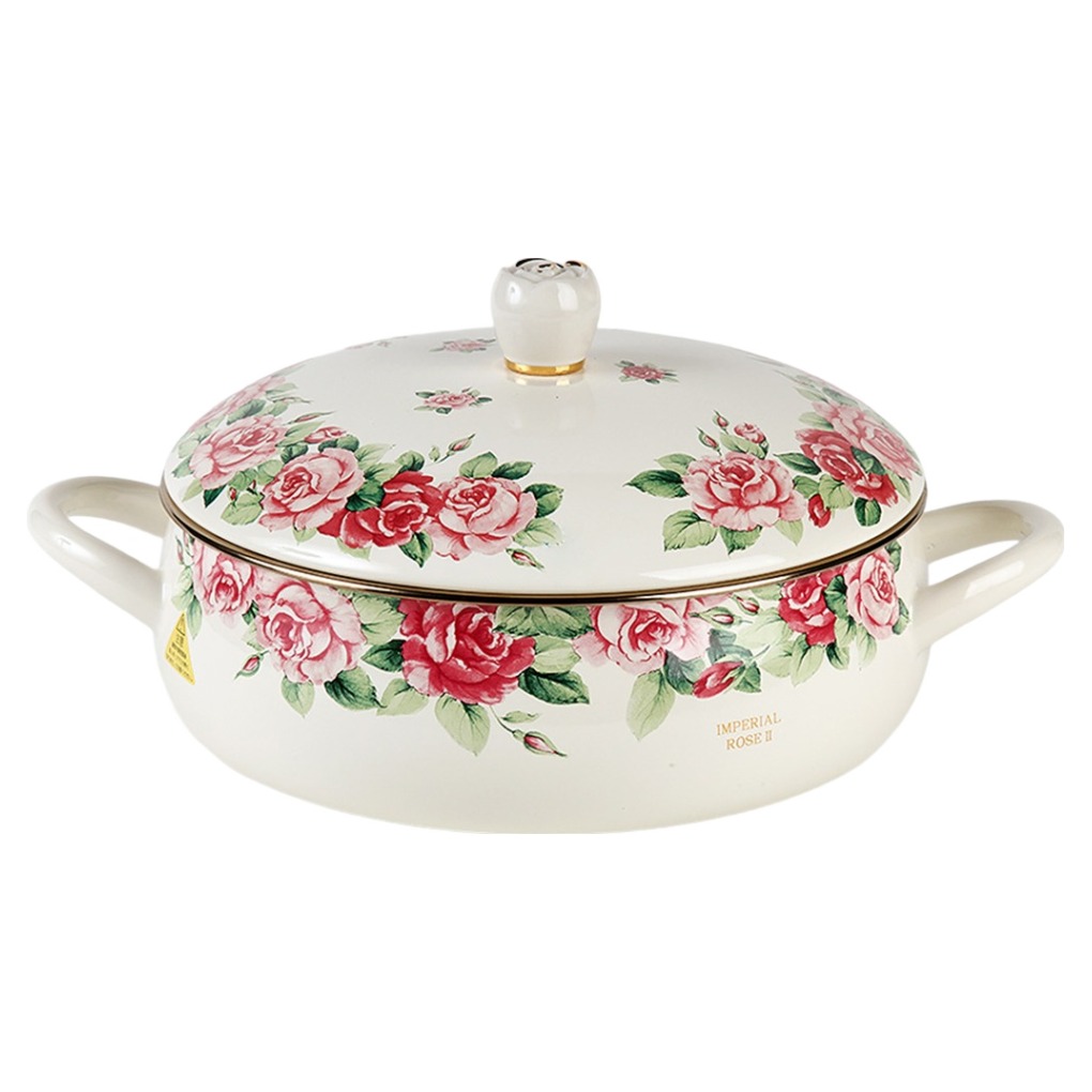 에지리 인덕션 임페리얼로즈 전골냄비, 24cm, 아이보리, 1개 107,000원