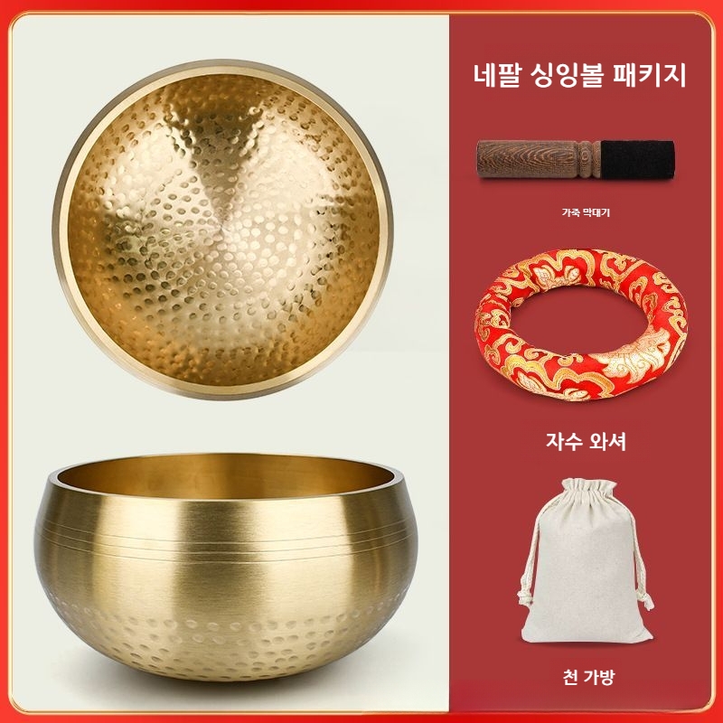 싱잉볼 명상 요가 스트레스 네팔 티벳 티베트 불교 휴식 힐링 종, 1개, 청동 22,900원