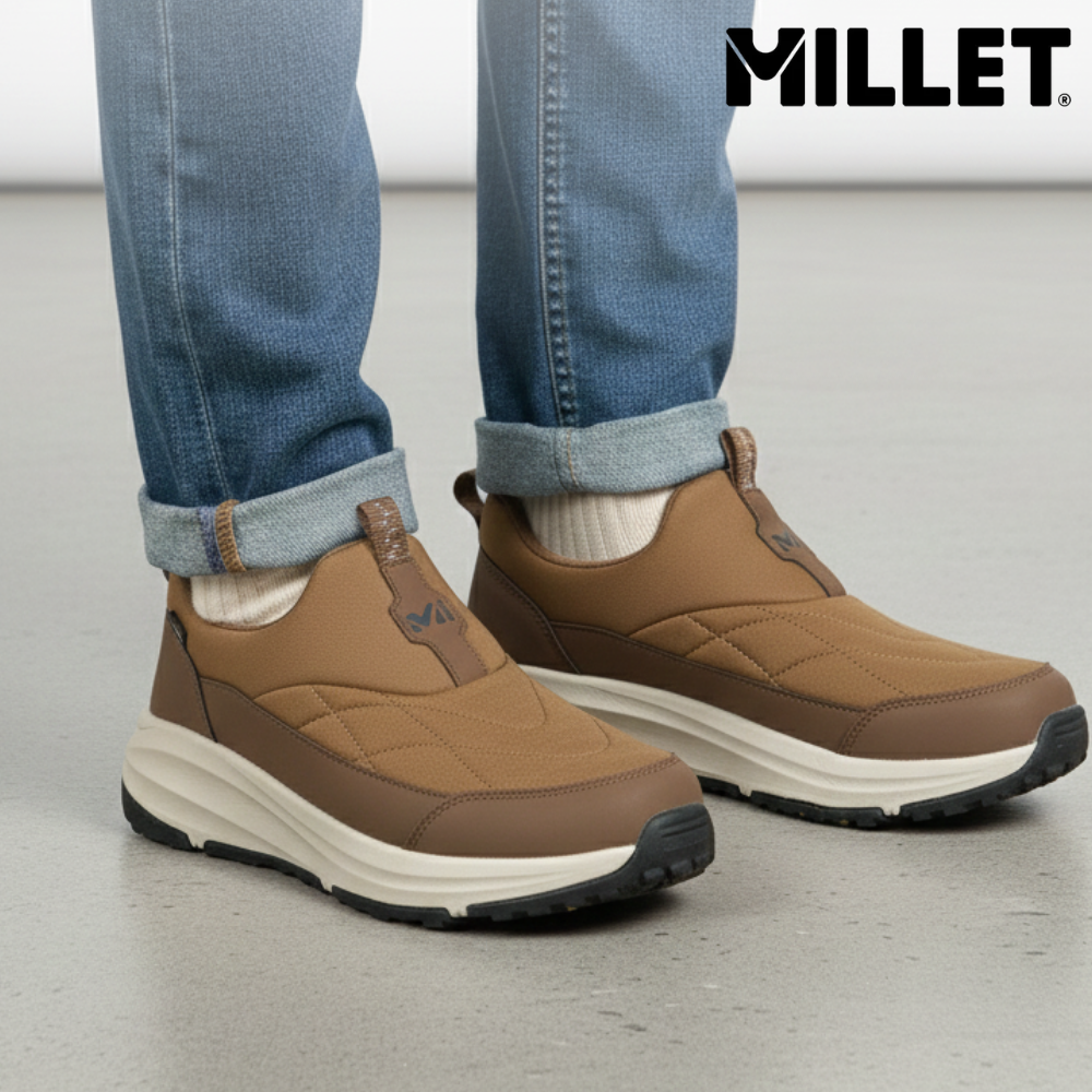 [국내매장발송] 밀레 남성 슬립온 방한 방풍 보온 등산 여행 캠핑 낚시 트레킹 이월상품 겨울 운동화 방한화 87,000원